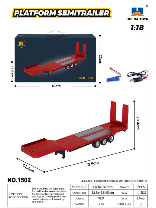 Huina 1501 1:18 19-channel Stania tractor