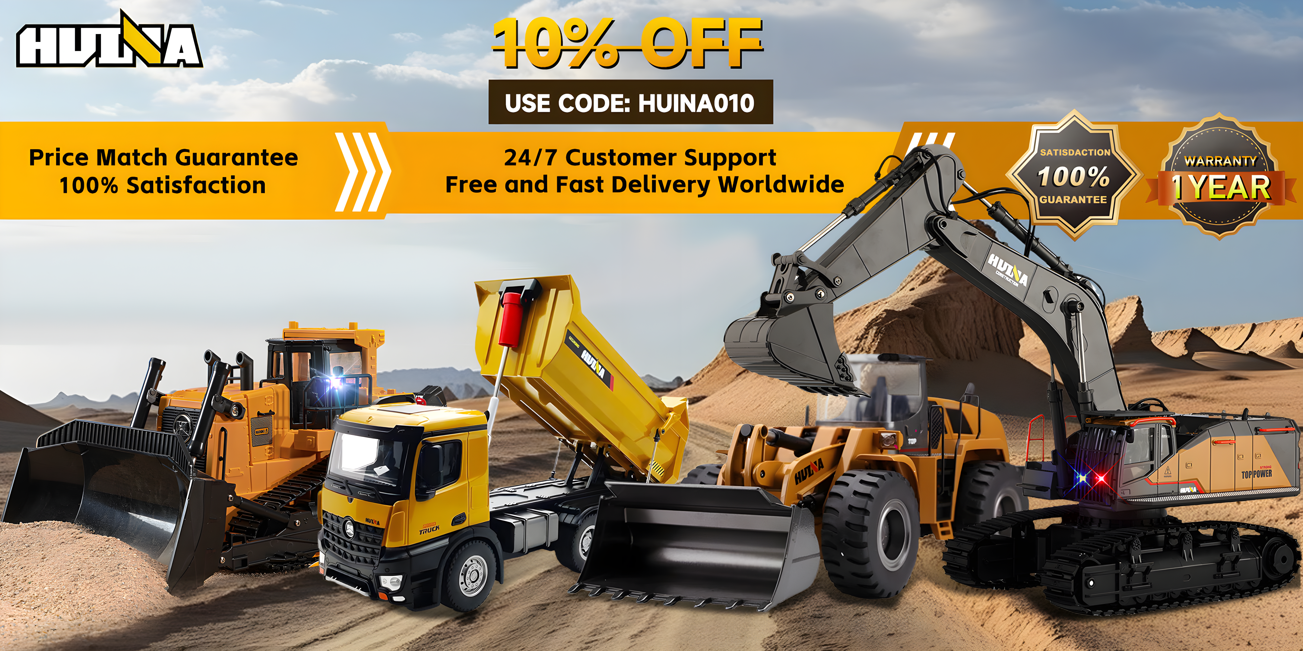 HUINA RC Construction Machinery Models