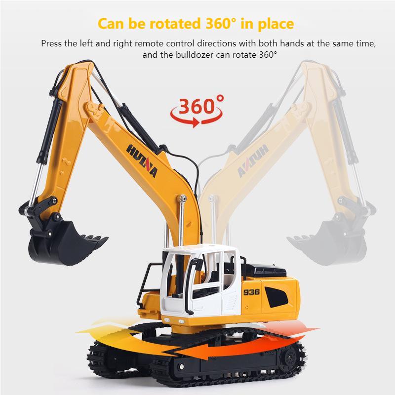 Huina 1516 1:24 Remote Control Excavator Toy