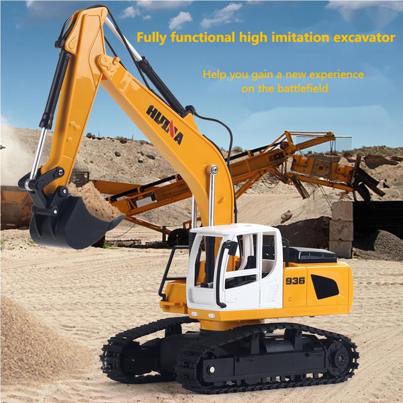 Huina 1516 1:24 Remote Control Excavator Toy