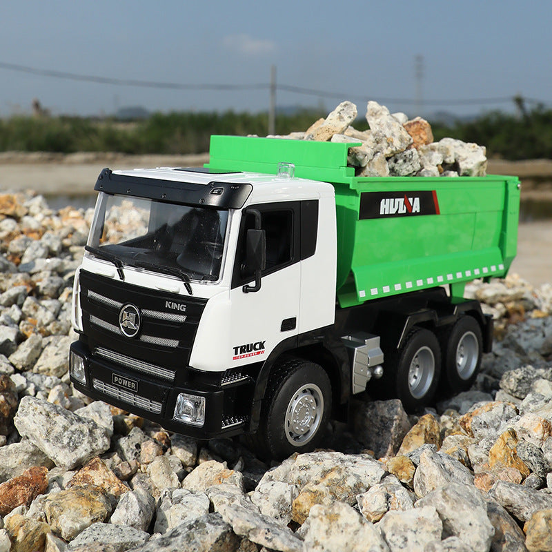 Huina 1556  1：18  9-channel Remote Control Dump Truck Tipper (2024 Model )