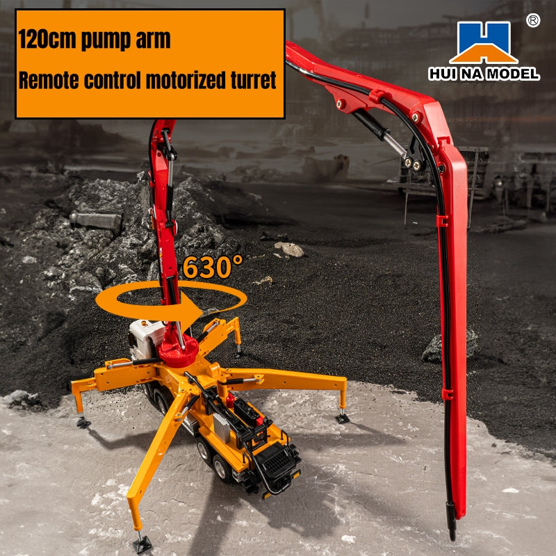 HUINA 1381 1:18 Remote Control Concrete Pump Truck