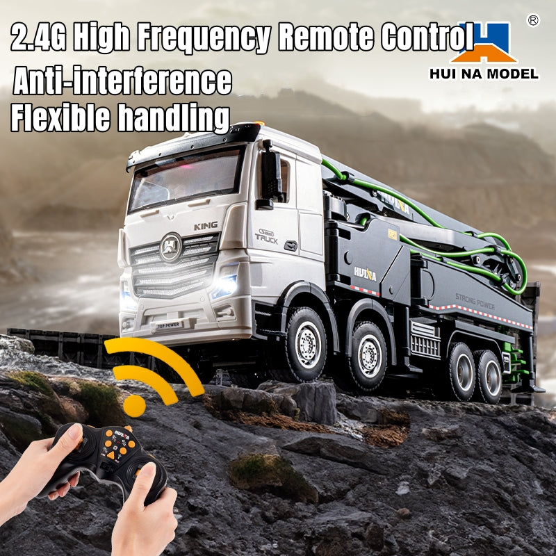 HUINA 1381 1:18 Remote Control Concrete Pump Truck