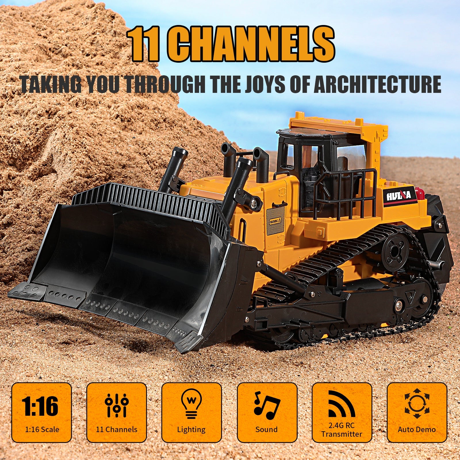 Huina 1554 1:16 RC Dumper  (2024 Model )