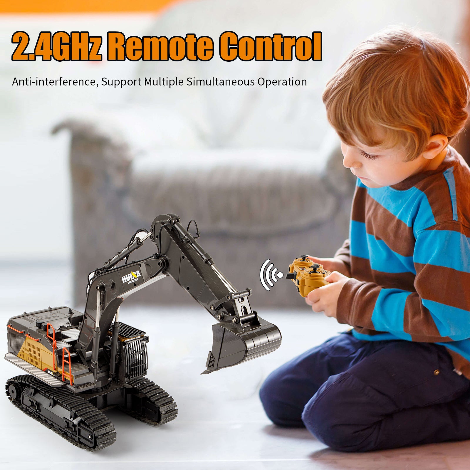 Huina 1592 1:14 Remote Control Excavator (2024 Model)