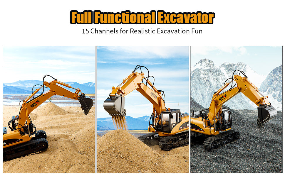 Huina 1535 1:14 RC Excavator (2024 Model)