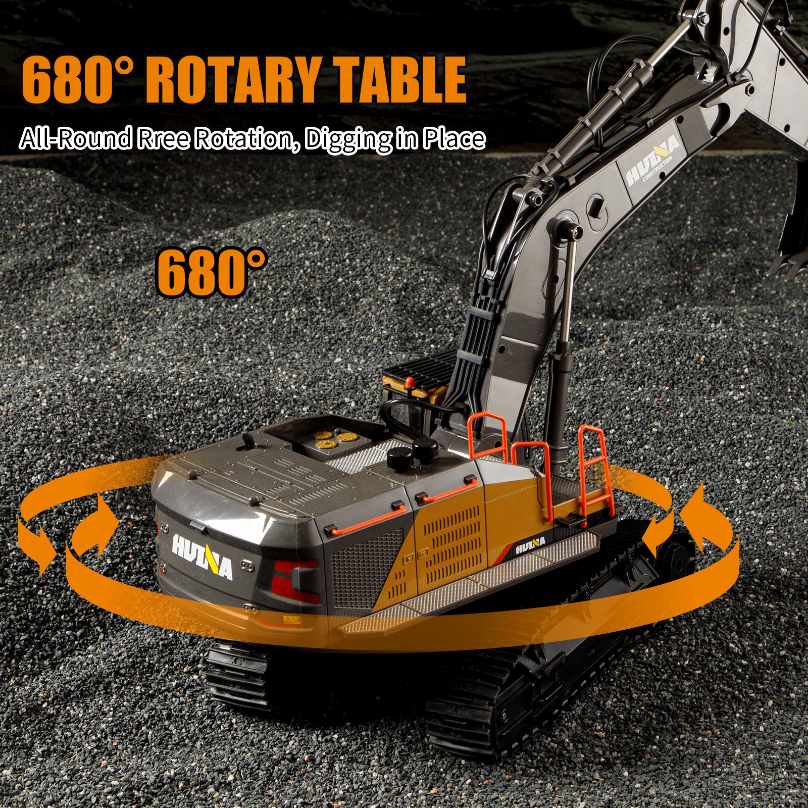 Huina 1592 1:14 Remote Control Excavator (2024 Model)