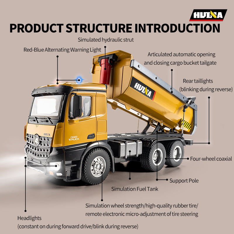 Huina 1573 1:14 Dump Truck (2024 Model)