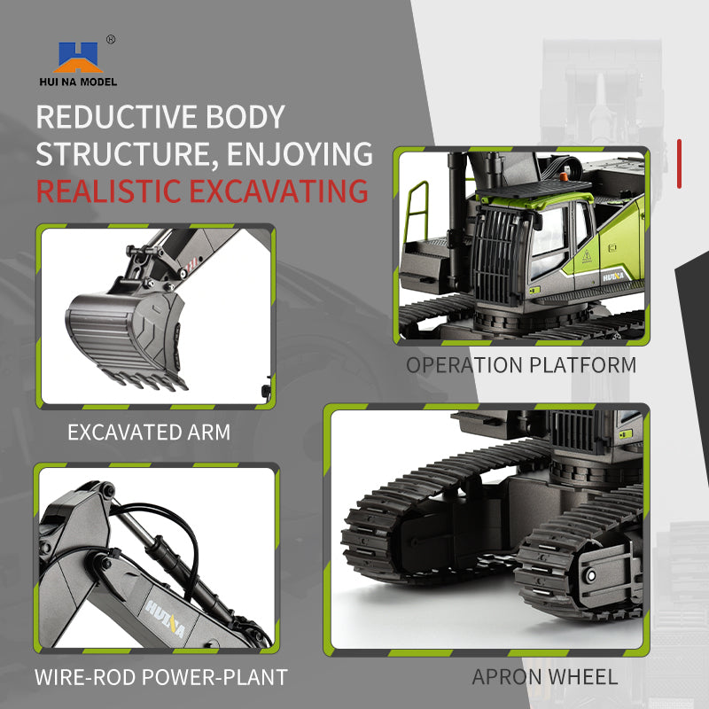 HUINA 1593 1:14  RC EXCAVATOR (2024 MODEL)