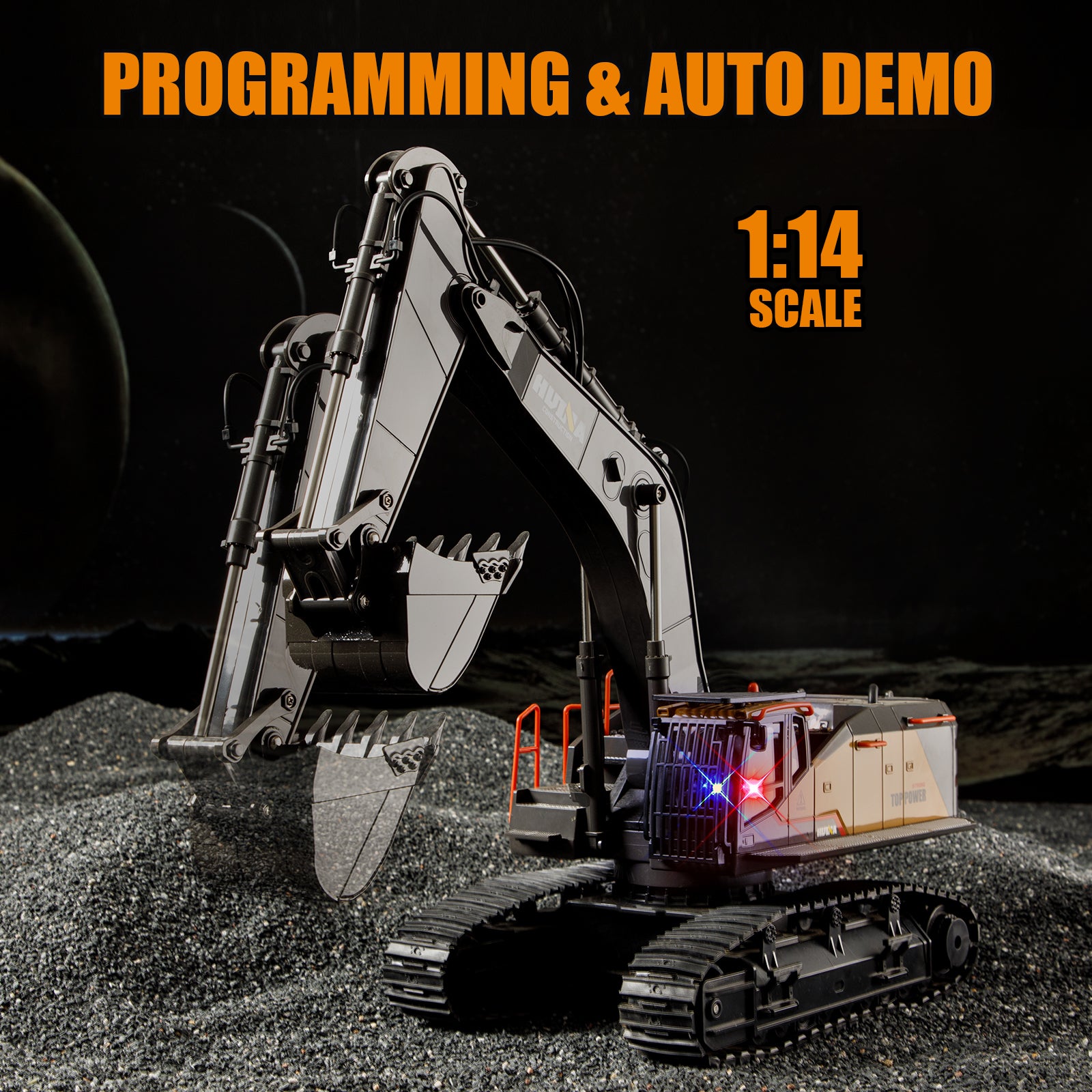 Huina 1592 1:14 Remote Control Excavator (2024 Model)