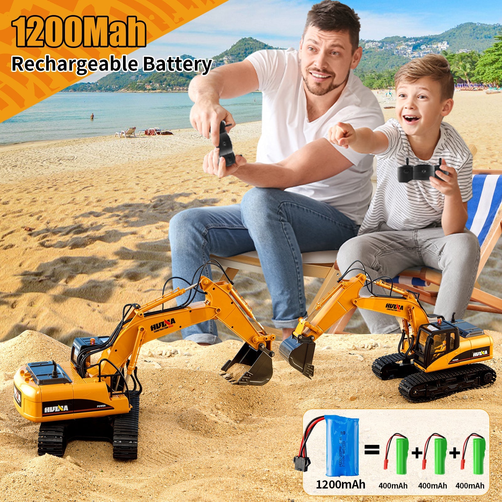 Huina 1535 1:14 RC Excavator (2024 Model)