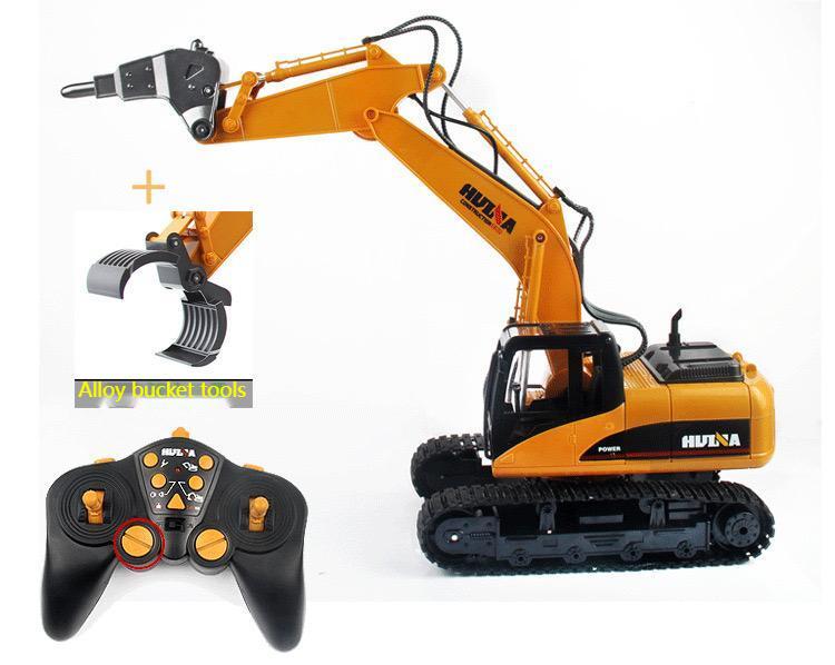 Huina 1560 1:14 Semi-alloy Remote Control Demolition Machine Toy