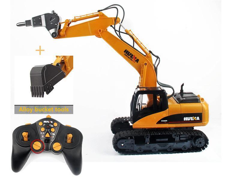 Huina 1560 1:14 Semi-alloy Remote Control Demolition Machine Toy