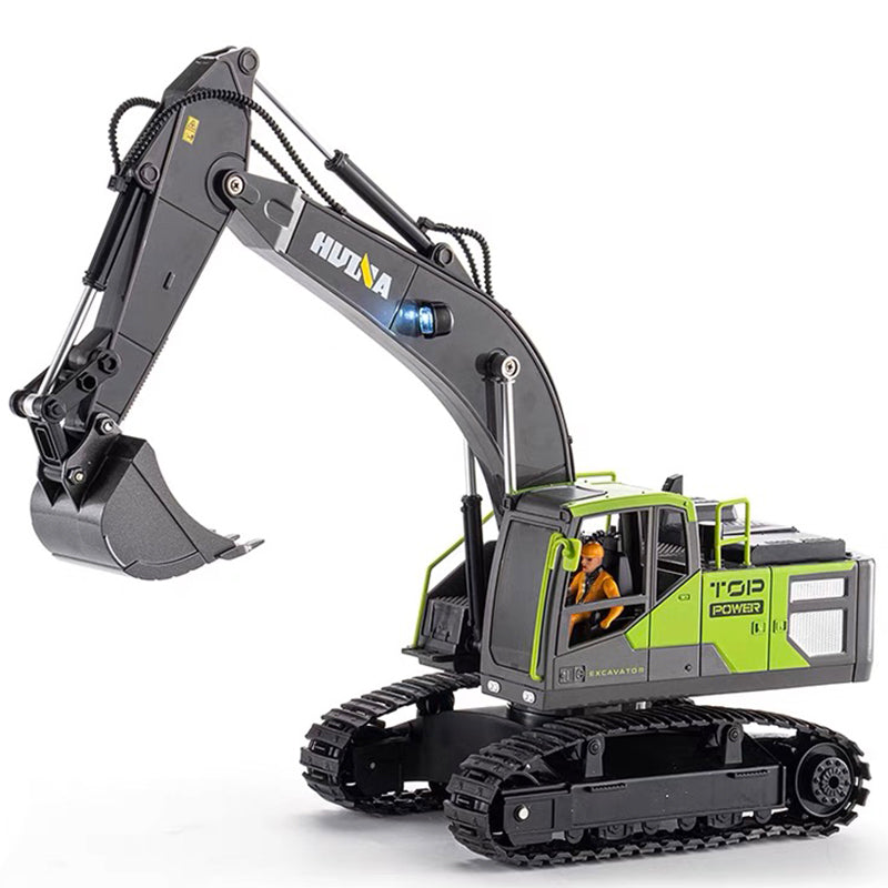 Huina 1661 1:18 Semi-alloy Remote Control Excavator Toy