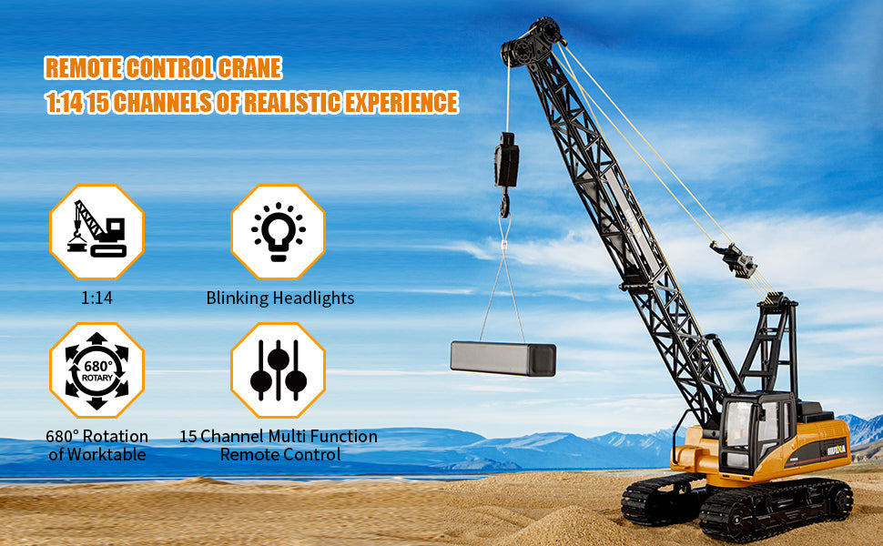 Huina 1572 1:14 RC Crane (2025 MODEL )