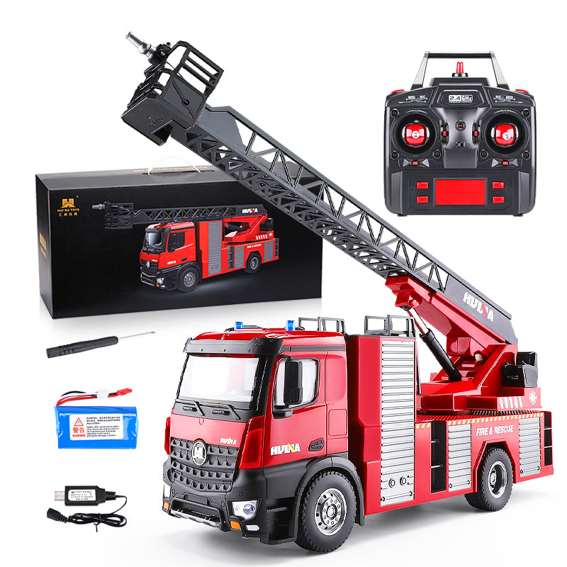 Huina 1561 1:14 Rc Simulation Fire Truck (2024 Model)